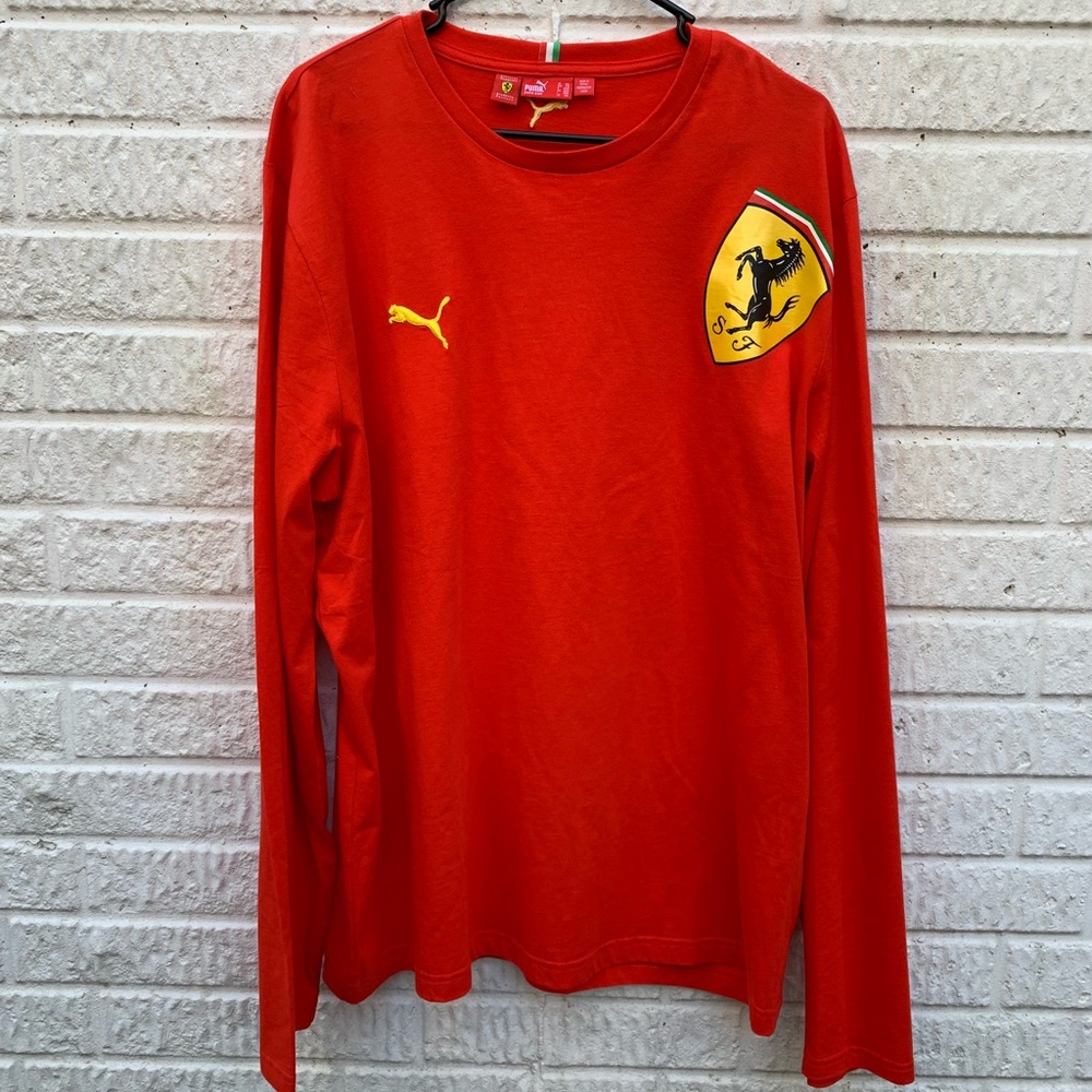 Puma Ferrari Italy Long-Sleeve T Shirt BNWOT